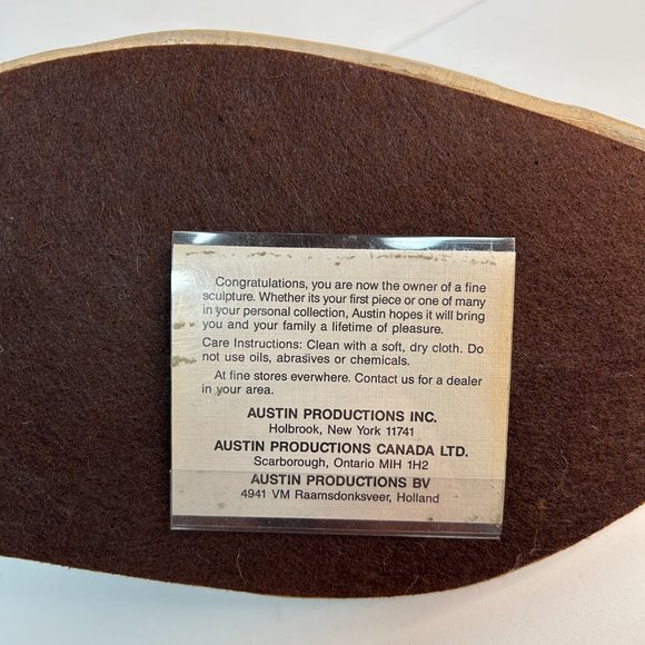 Austin Prod Beagle Dog and Turtle Sculpture 1980 "Curious" By Patrice Hannon - Picture 12 of 13